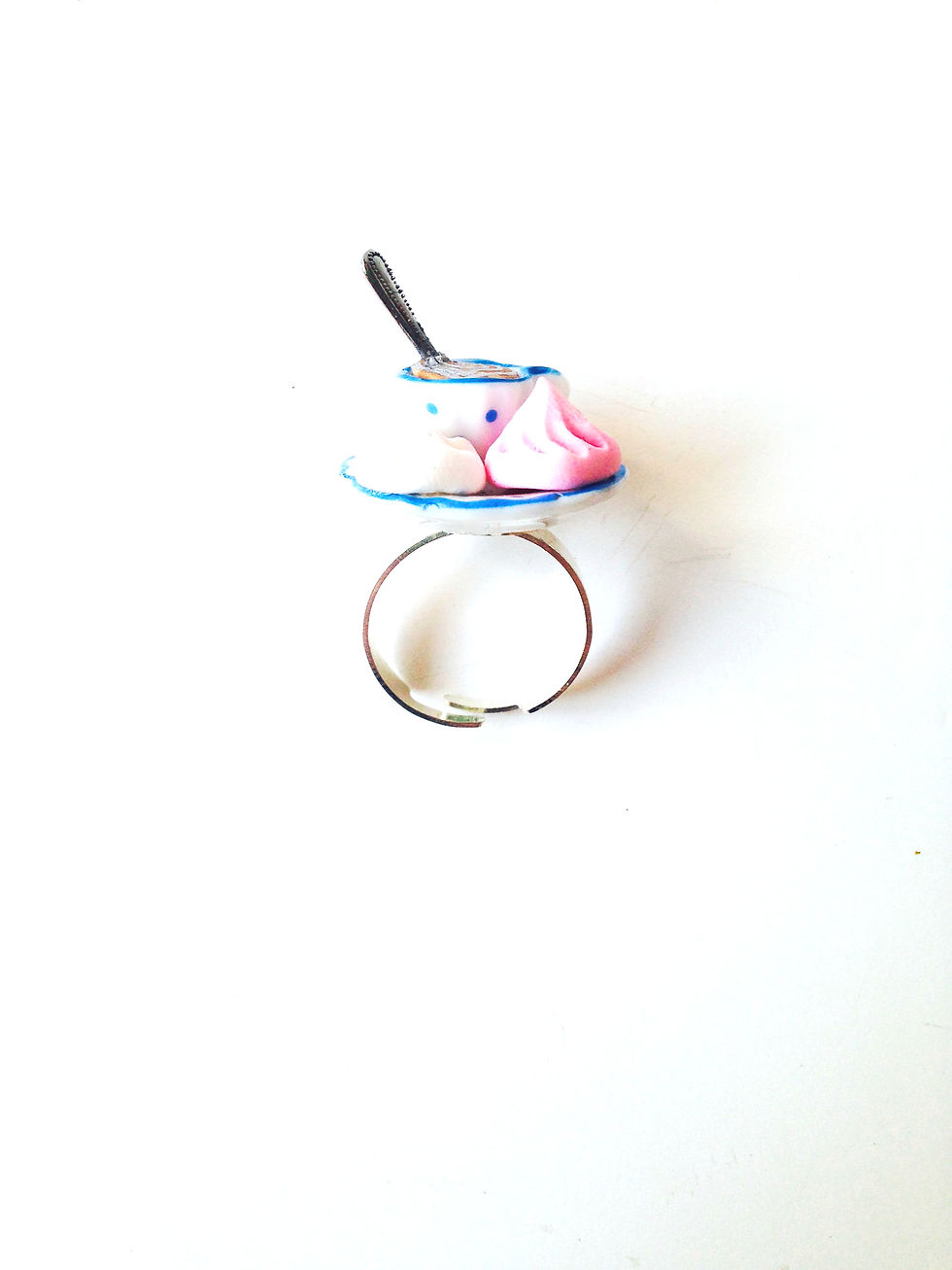 Thumbnail: Bague LE THÉ AUX MERINGUES tasse miniature 