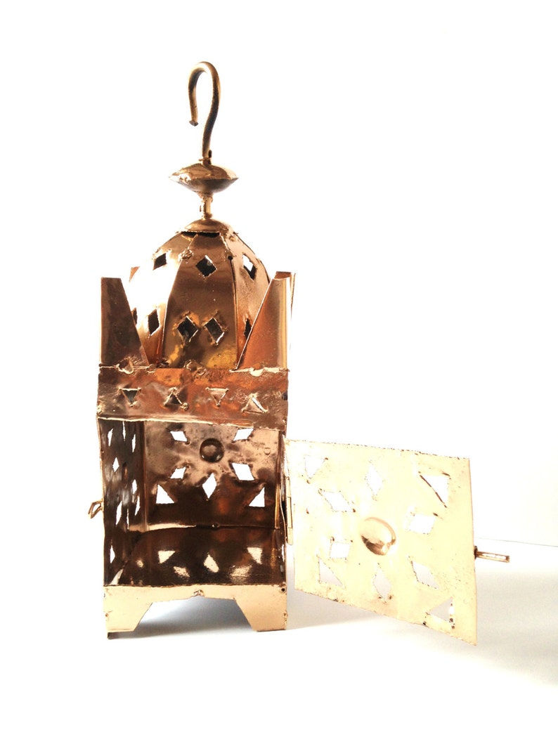 Miniature : Luminaire de sol MEKNÈS recyclé peint cuivré