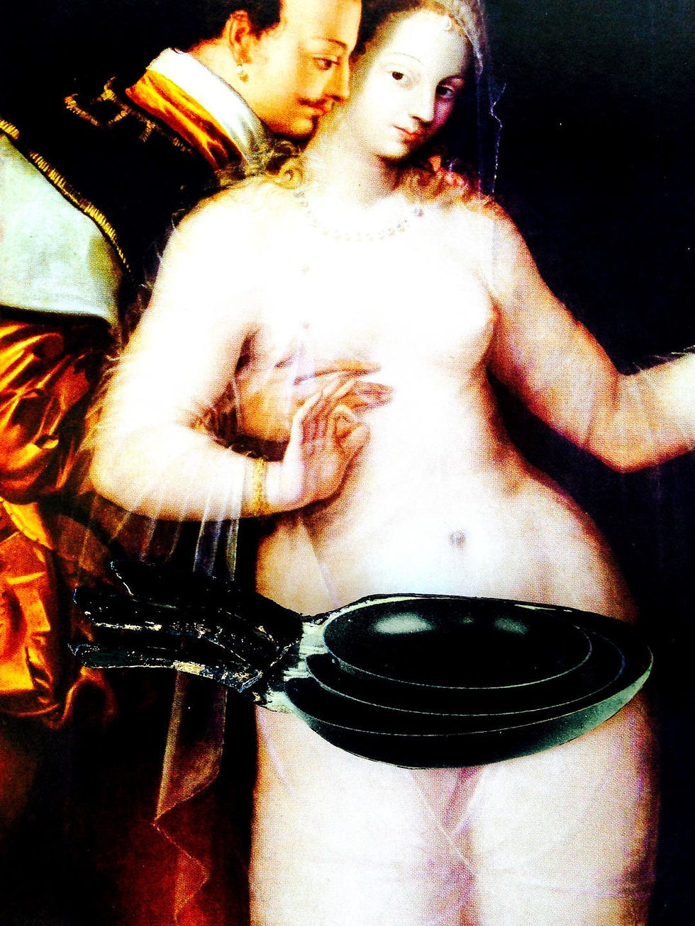 Thumbnail: Broche LA FEMME À POËLES poëles empilées