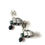 Miniature : Boucles d'oreilles CLIPS, Les horloges à coucou suisses, mini chalets céramique