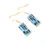 Miniature : Boucles d'oreilles LES P'TITS CHÈQUES, miniatures, faits main par The Sausage