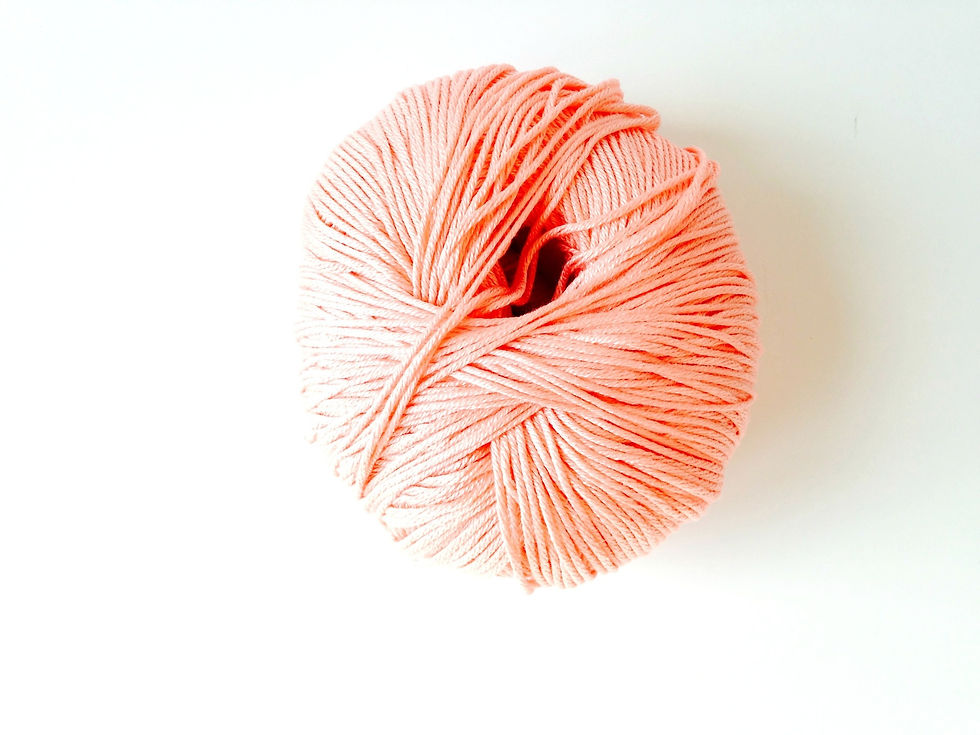 Miniature : Coton mako mercerisé italien ELBA rose saumon 1 pelote,  pour tricot, crochet