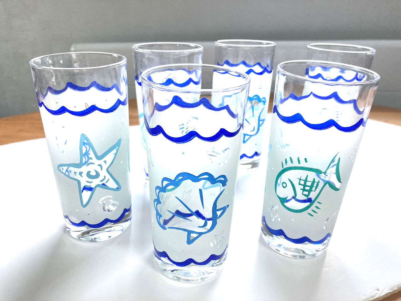 service de verres à orangeade vintage SophieLDesign