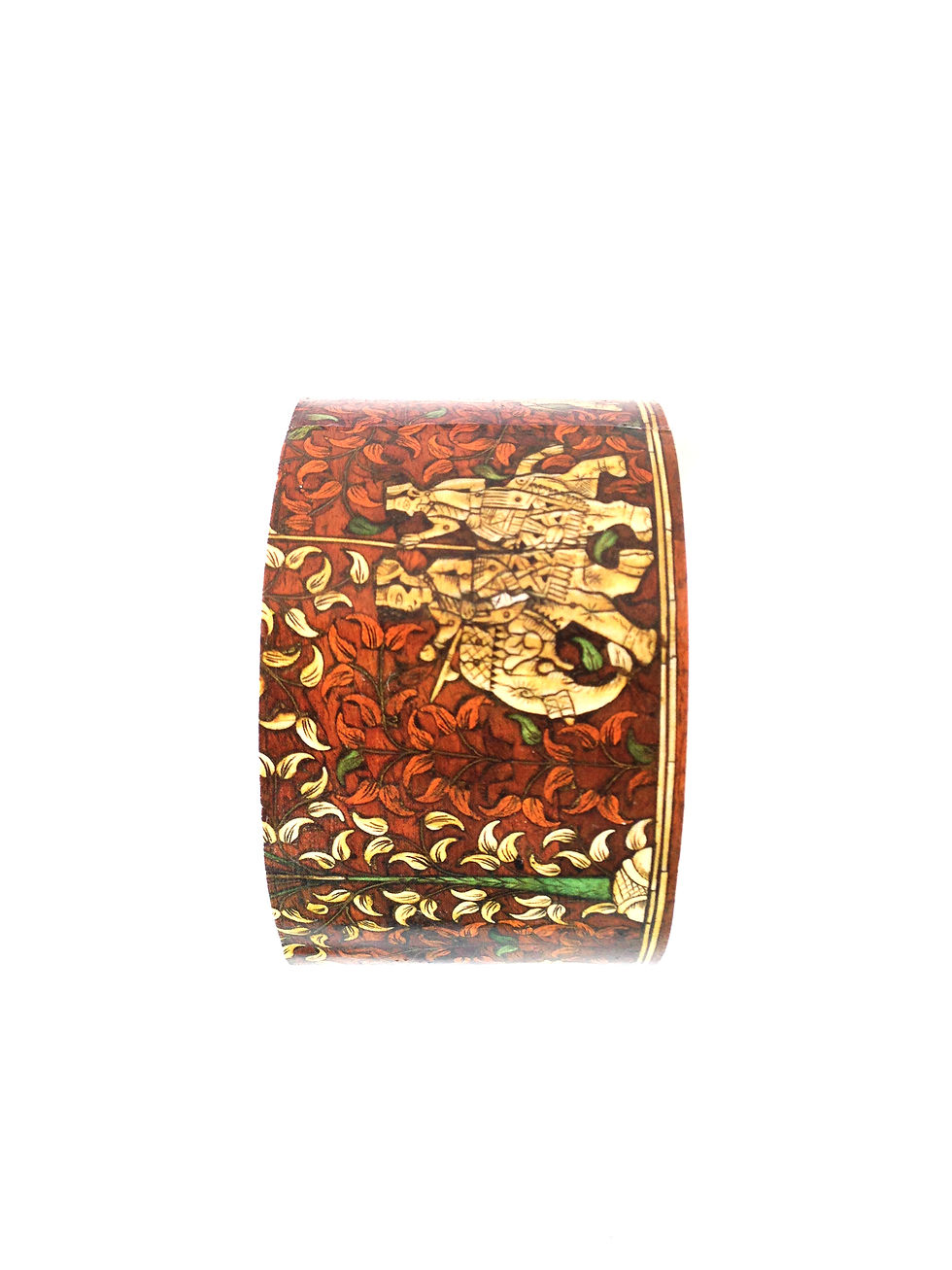 Thumbnail: Bracelet SARABANDE carton recyclé motif indien éléphants