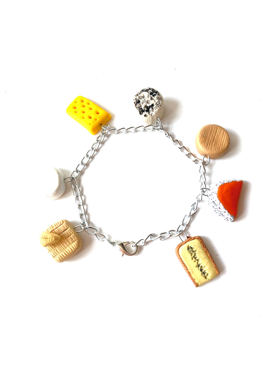 Thumbnail: Bracelet charms LE FROMAGE C'EST LA VIE par The Sausage