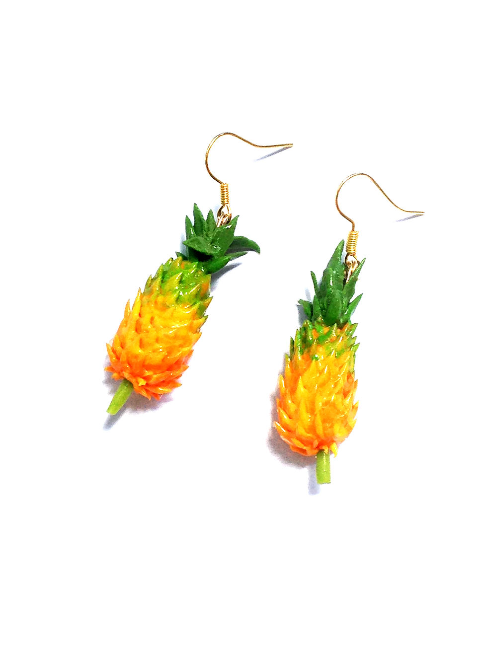 Thumbnail: Boucles MADAME ANANAS petits ananas miniatures