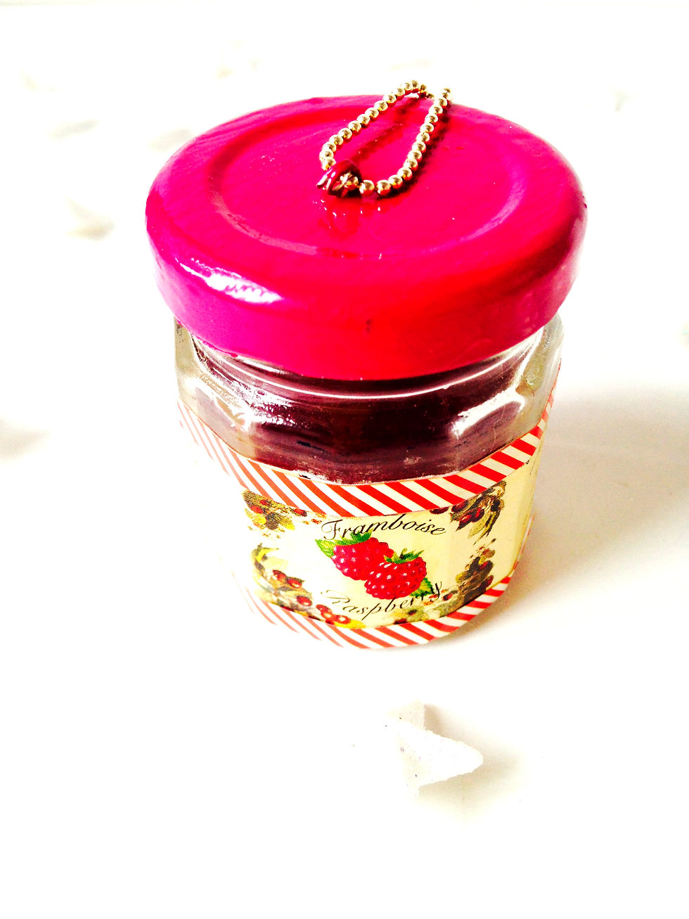 Thumbnail: Sautoir maxi pot de CONFITURE DE FRAMBOISES