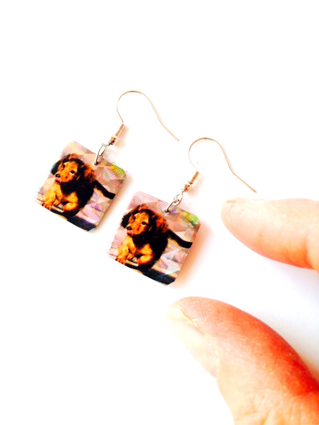 Thumbnail: Boucles d'oreilles TOUTOU ADDICT chien miniature
