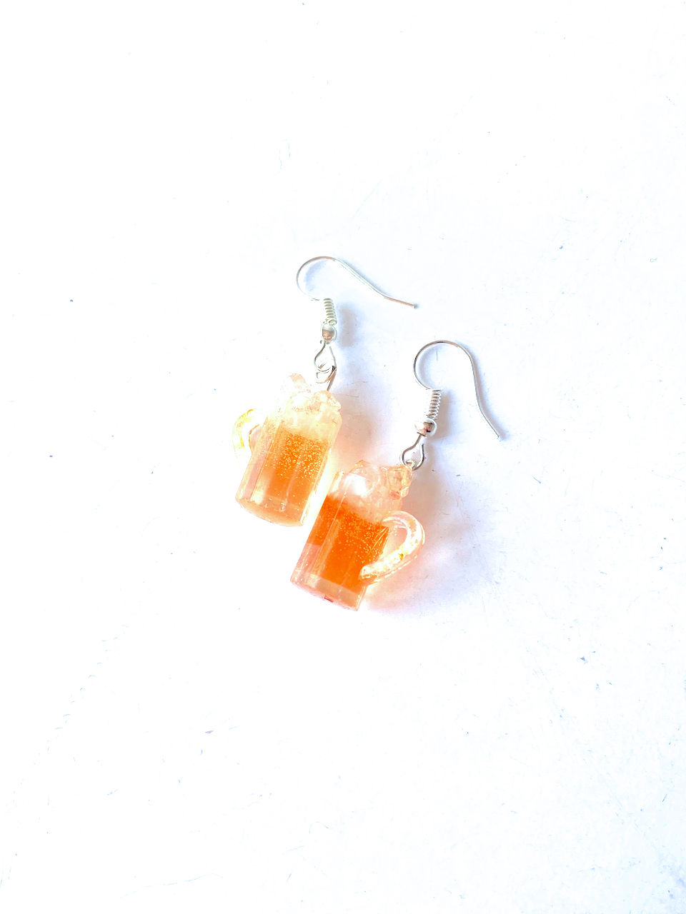 Thumbnail: Boucles d'oreilles Les DIABOLOS PÊCHE verres miniatures boissons glacées