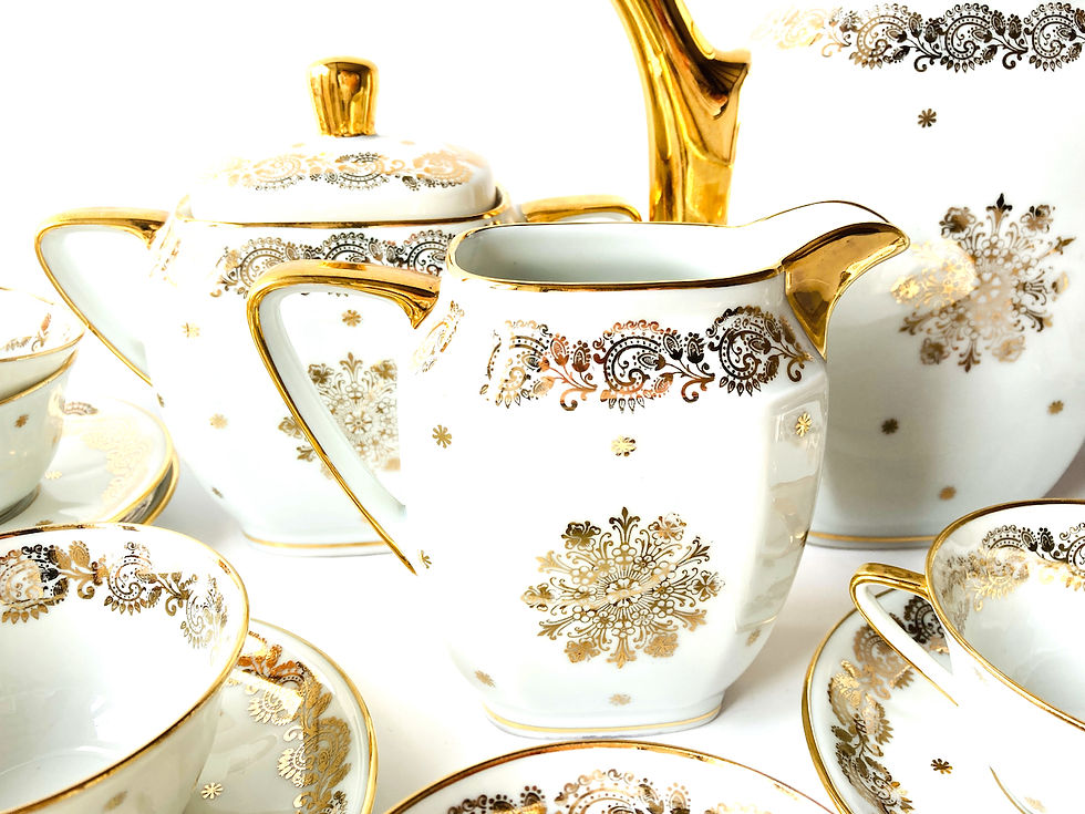 Miniature : Service à thé porcelaine de Limoges, Baranger Reboisson,1927-1940