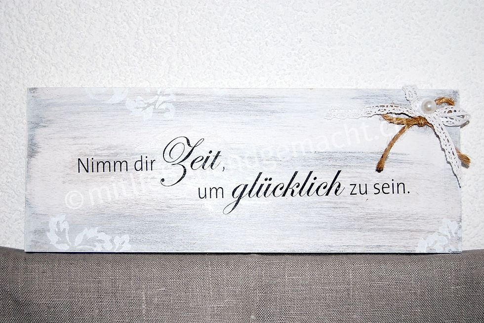 Nimm dir Zeit