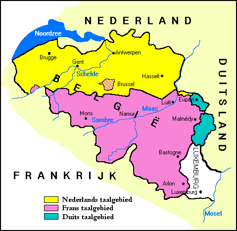 Språksituasjonen i Flandern og Norge