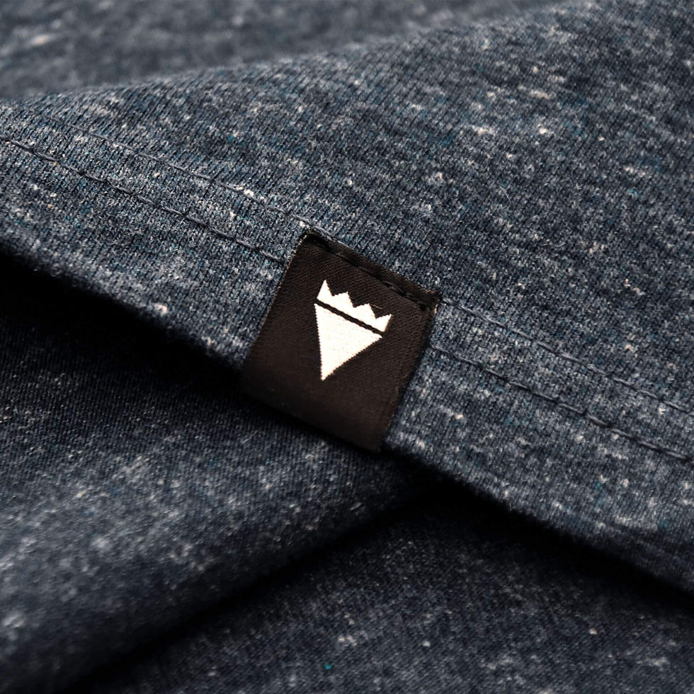 Thumbnail: Frontier Tee - Navy Fleck (Heavyweight)