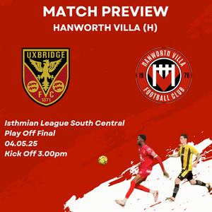 Match Preview: Hanworth Villa (h)