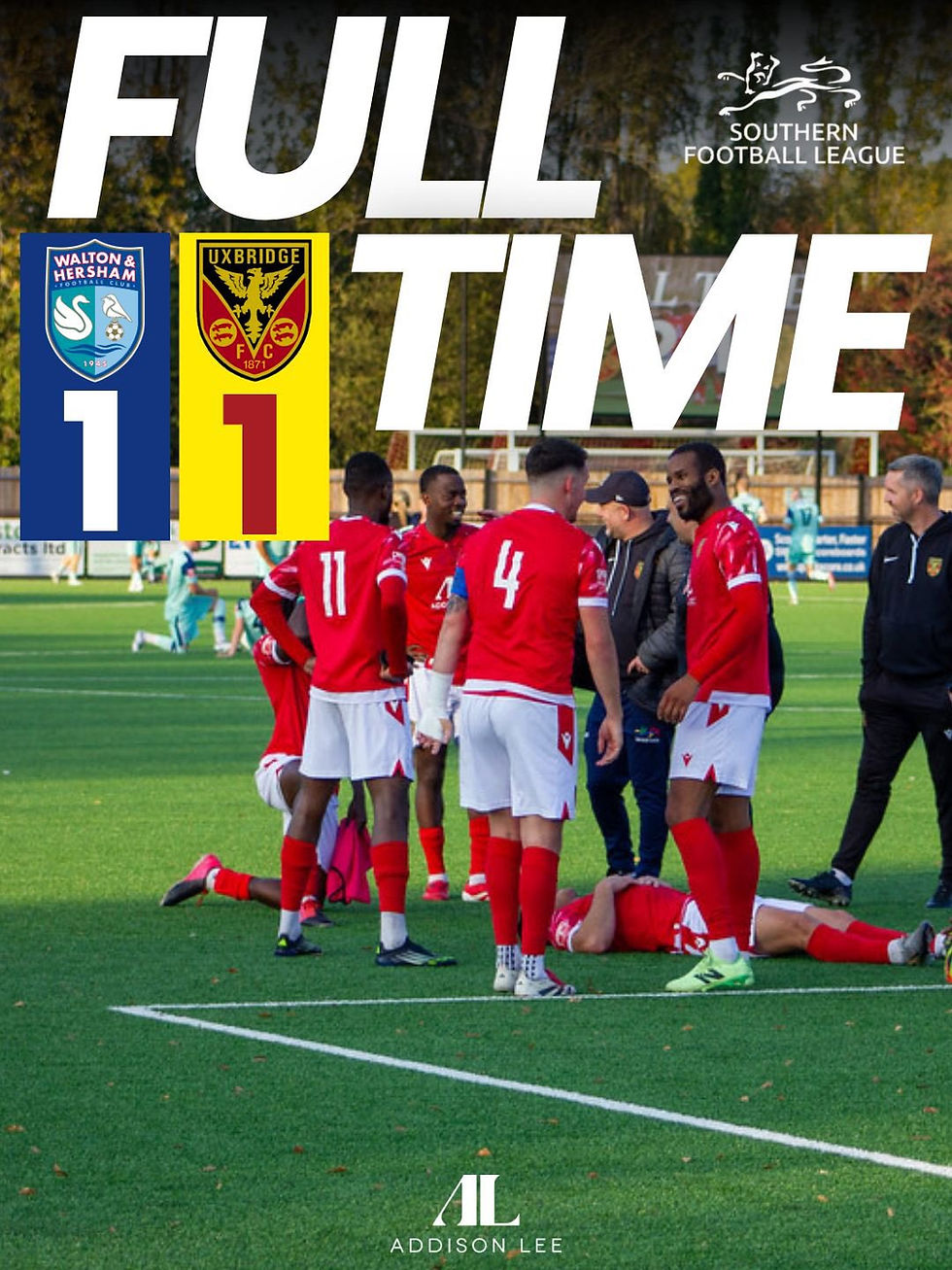 Walton & Hersham 1-1 Uxbridge