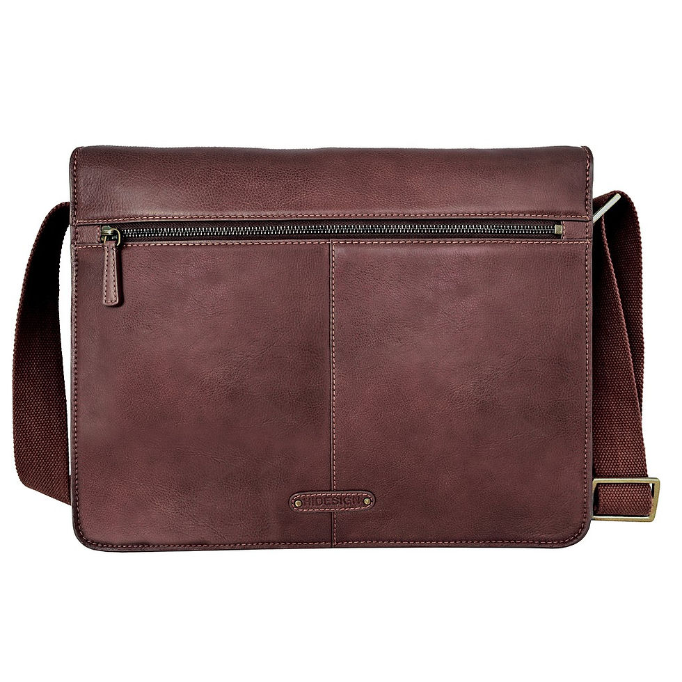 Thumbnail: Aiden Brown Leather Business Laptop Messenger Bag