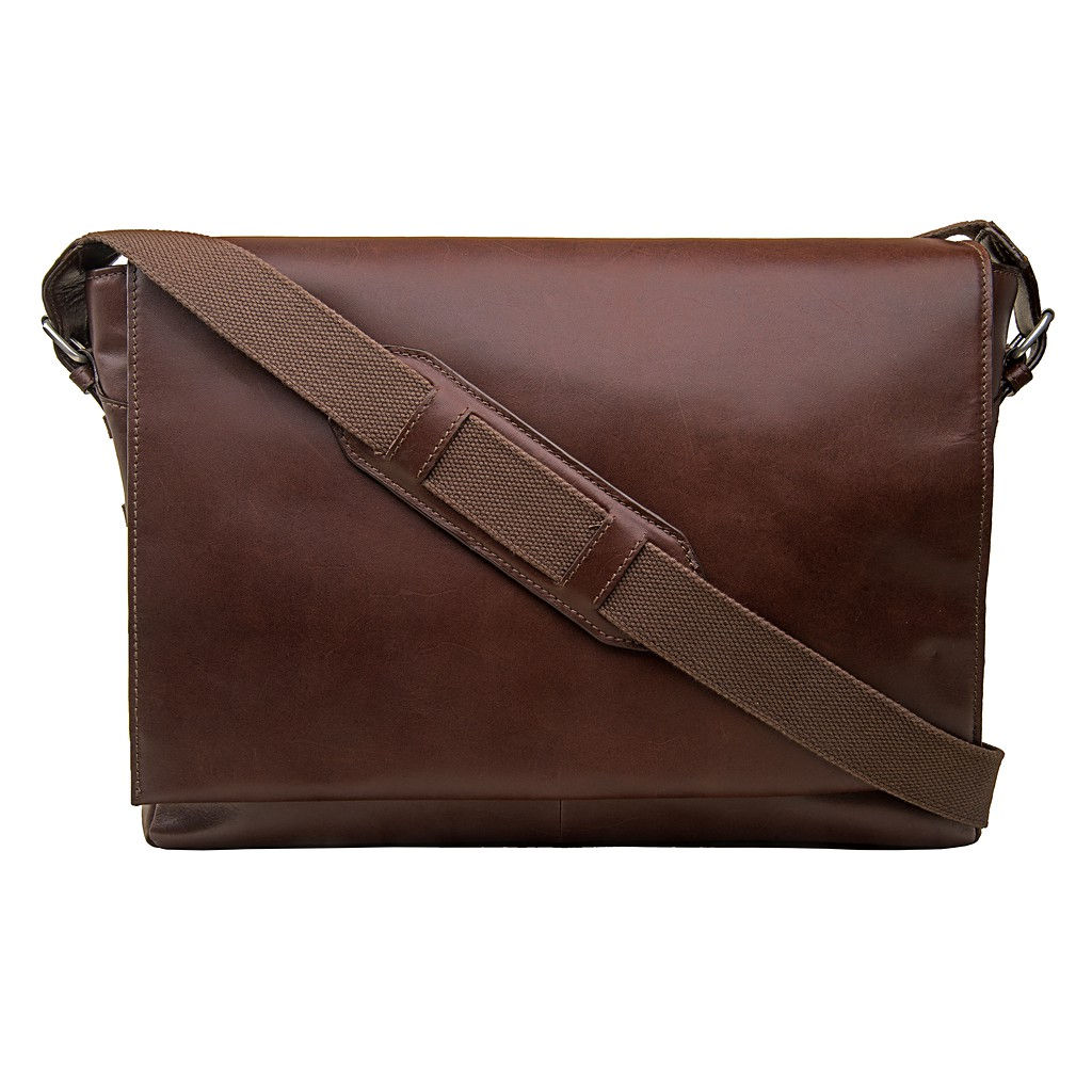 Hidesign Brown Cooper Large Horizontal Messenger