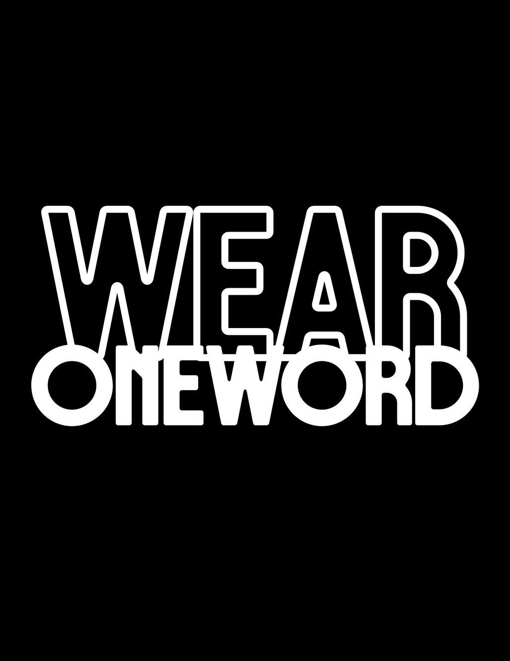Wear ONEWORD | word of the month hoodie