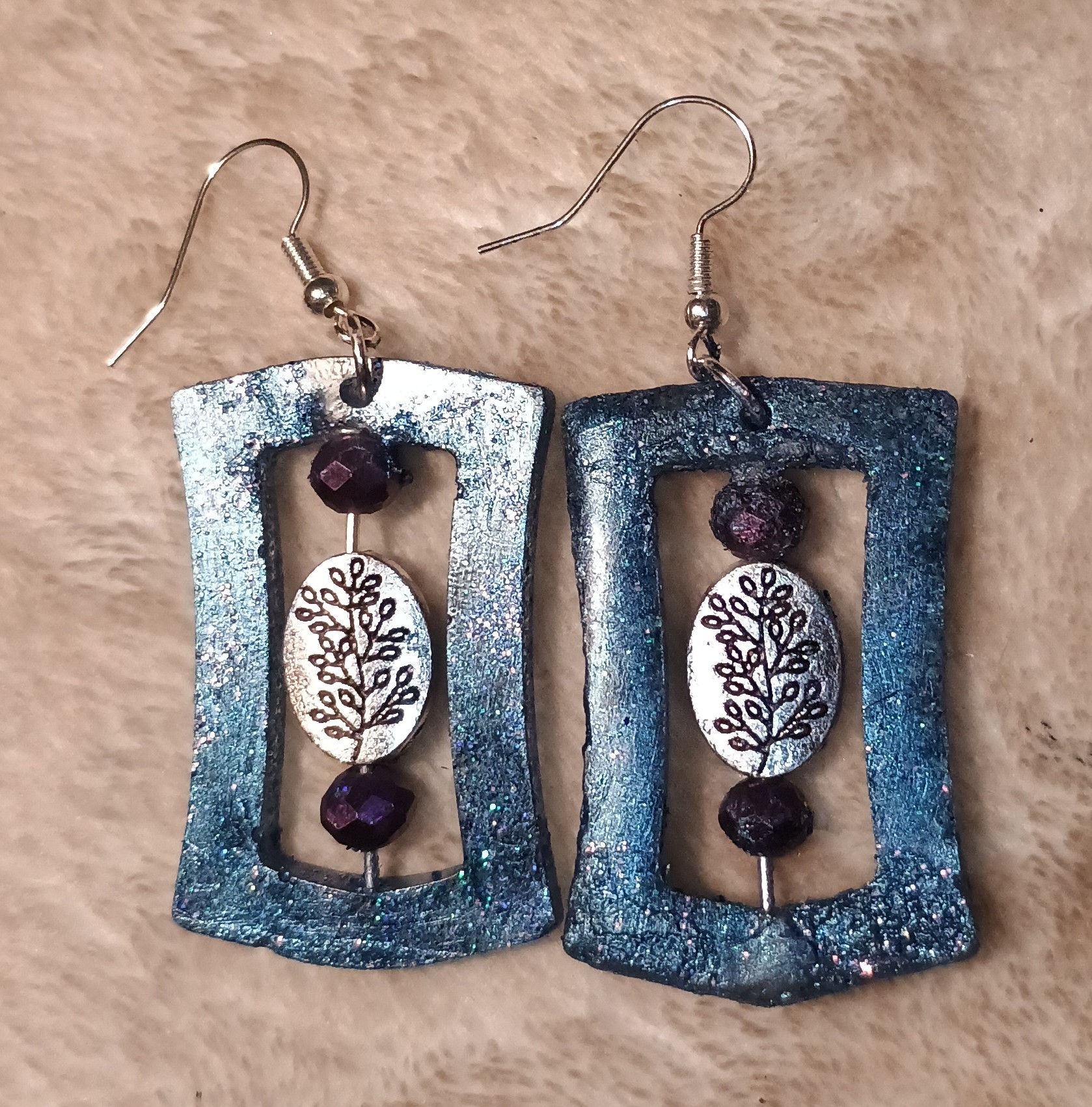 Stardust Grove Resin Earrings