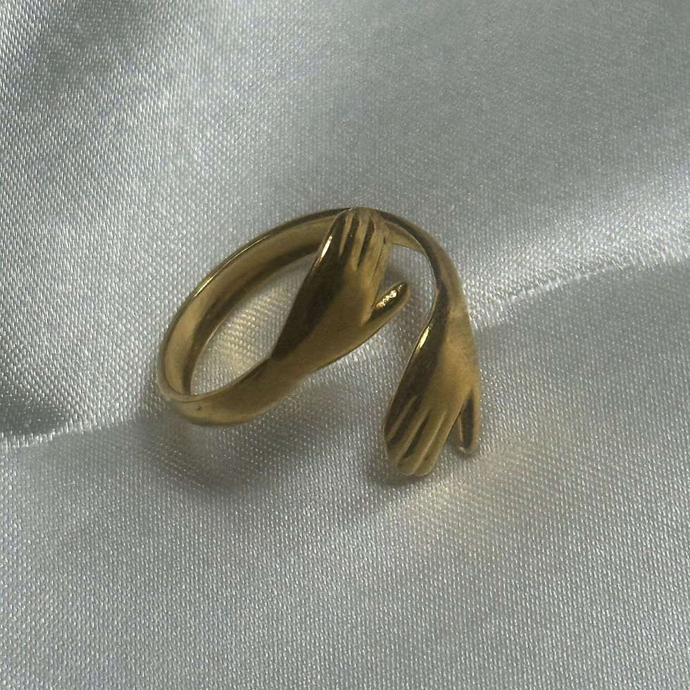 Thumbnail: Promise Hug - Anti Tarnish - Adjustable Ring
