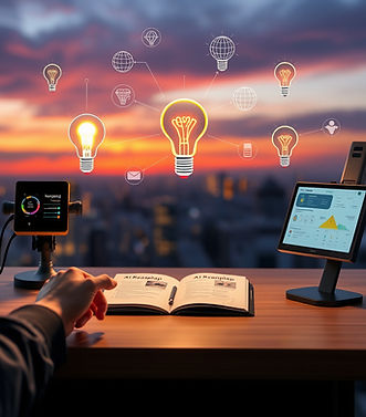 An image of AI Plaud Devices capturing ideas and turning them into a roadmap publication.jpg