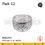Thumbnail: ขันน้ำลายนูน 5.5-12 ซม. อลูมิเนียม ตรากระเช้า