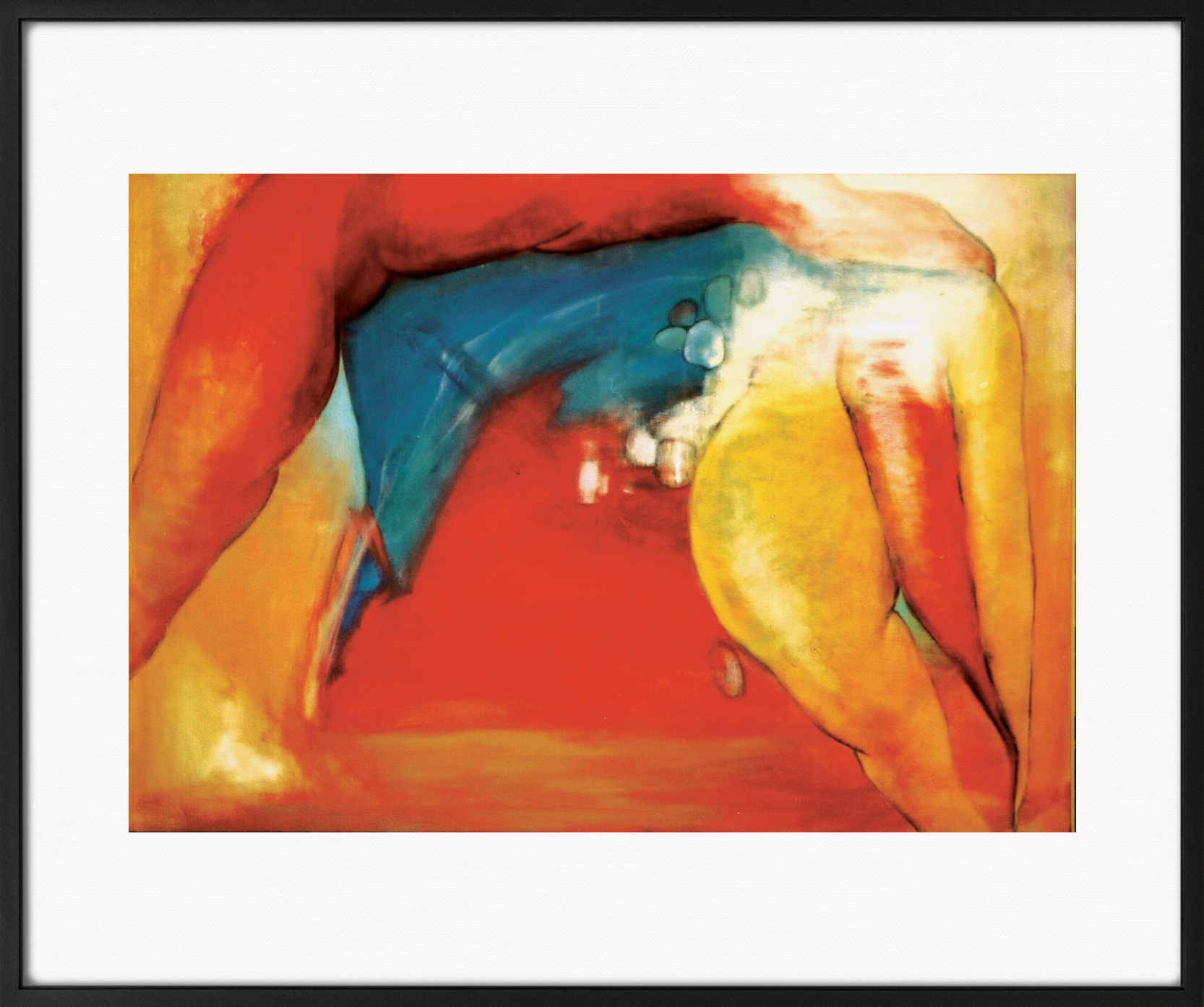 Abstract painting in vivid colors