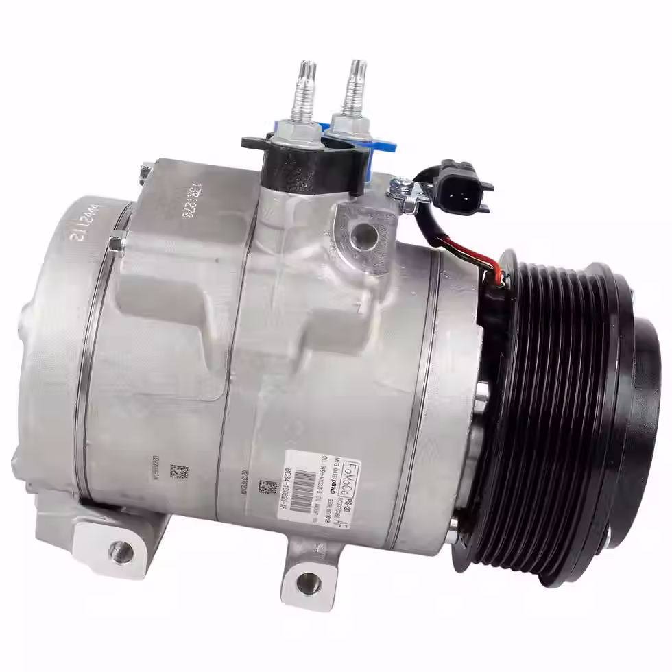 Thumbnail: 11 thru 16 Super Duty OEM Ford AC Compressor w/ Clutch 6.7L Diesel BC3Z-19703-D