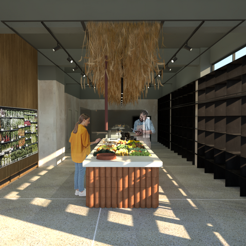 olvion, grocery and delicatessen, glyfada, making patterns interior design studio