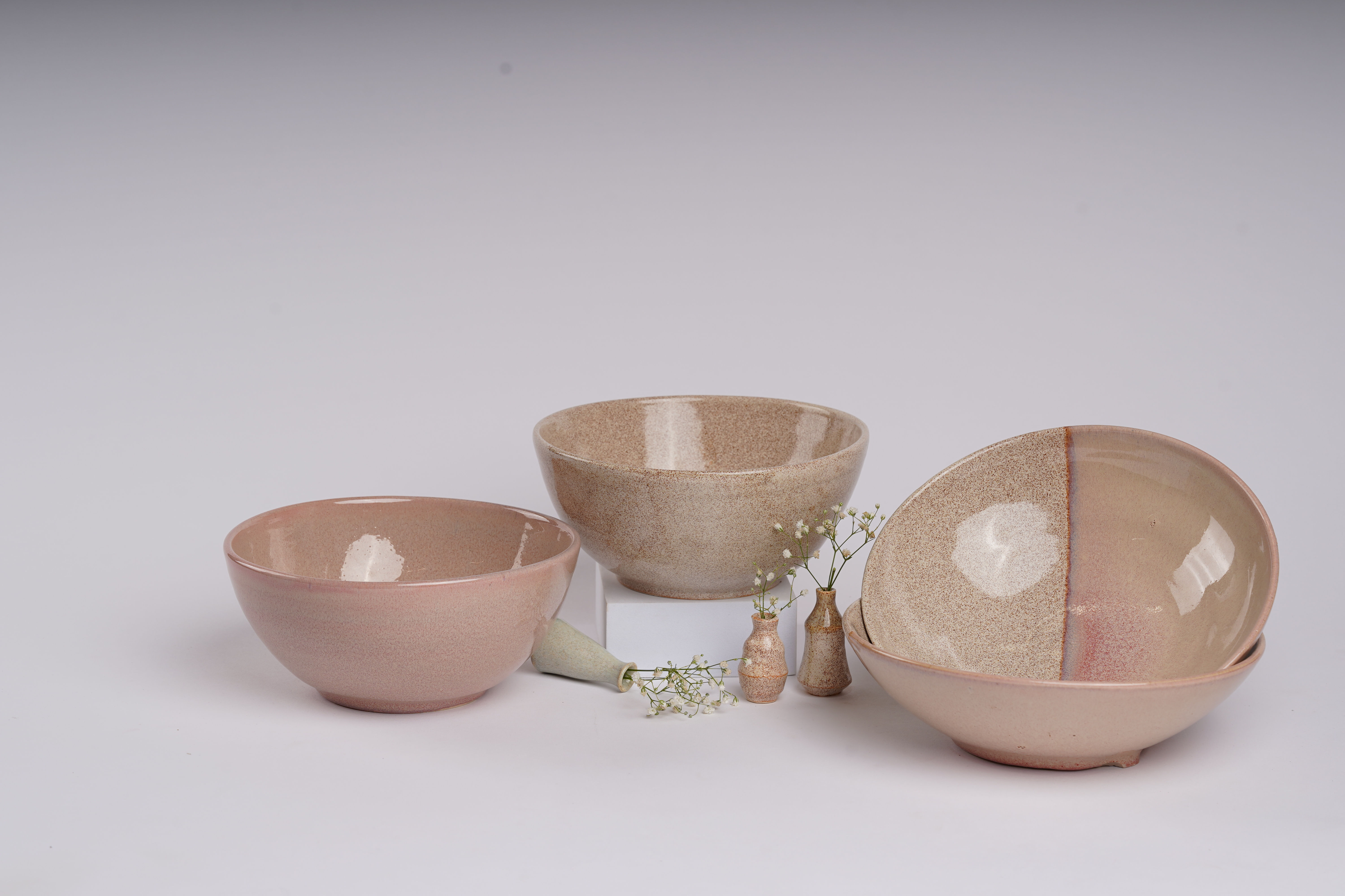 Cherry & Rust Serving Bowls (set of 4)