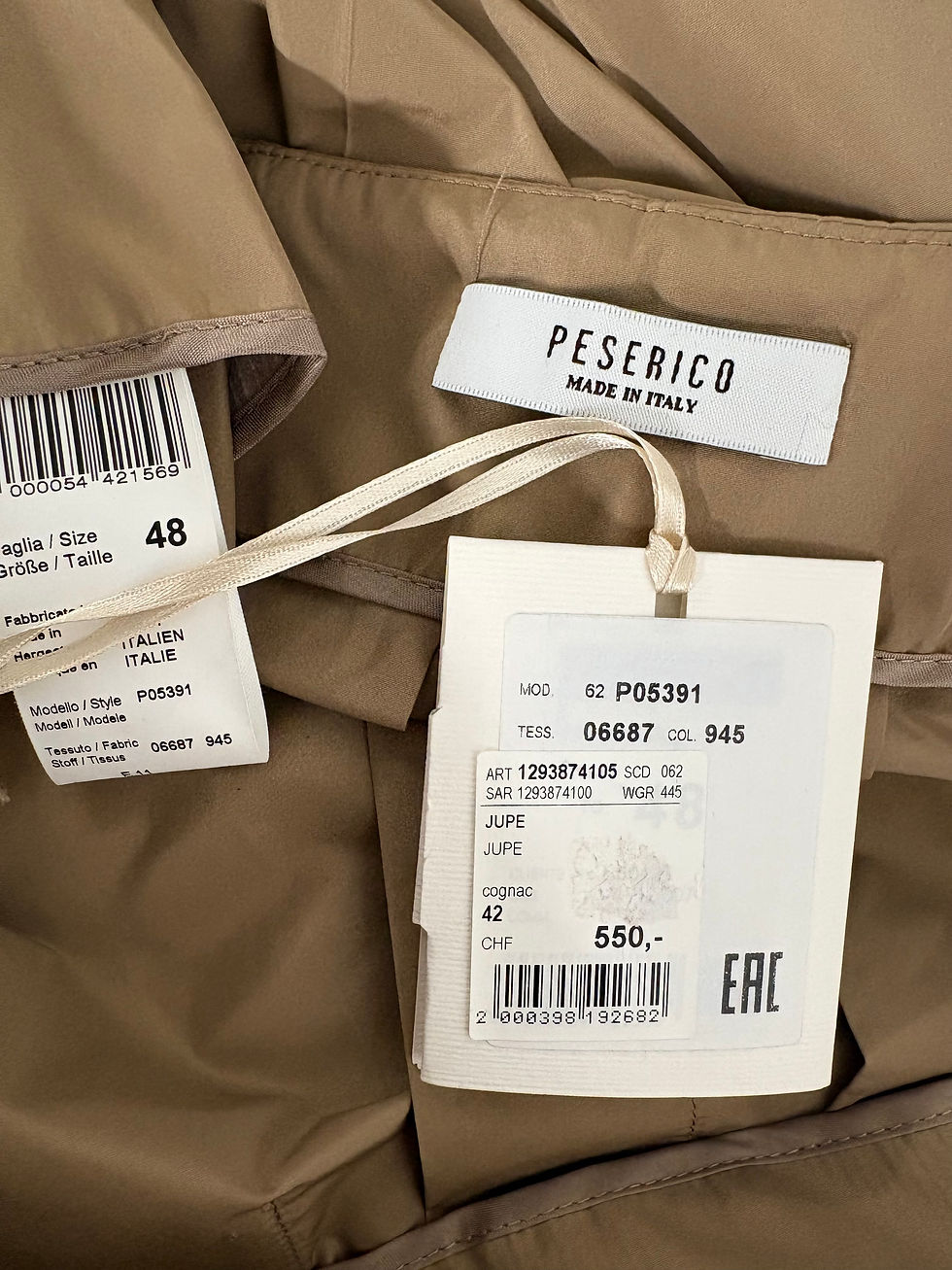 Miniaturbild: PESERICO Faltenrock Gr. 42 (NP 550.-)