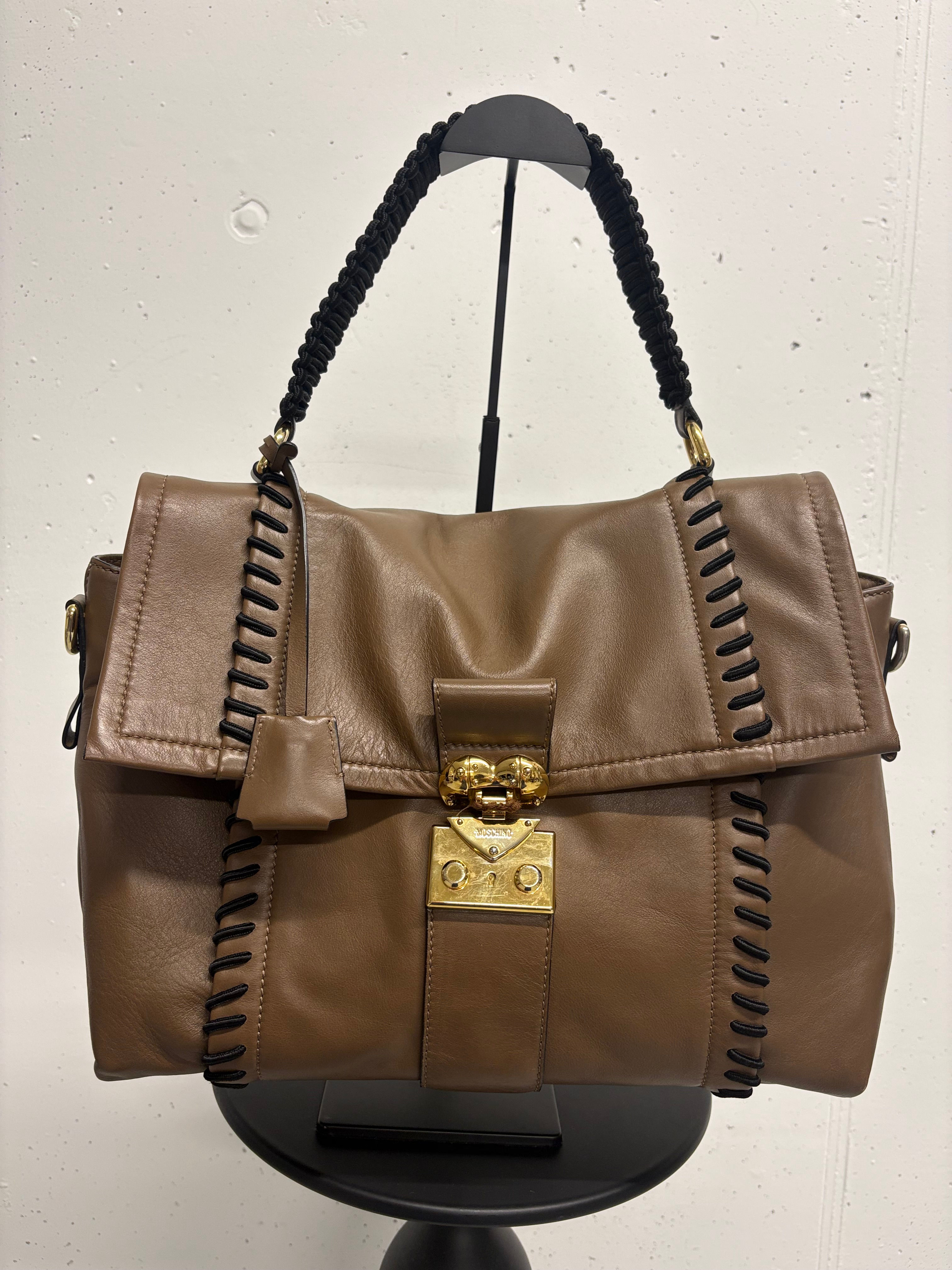 MOSCHINO grosse Tasche aus Leder
