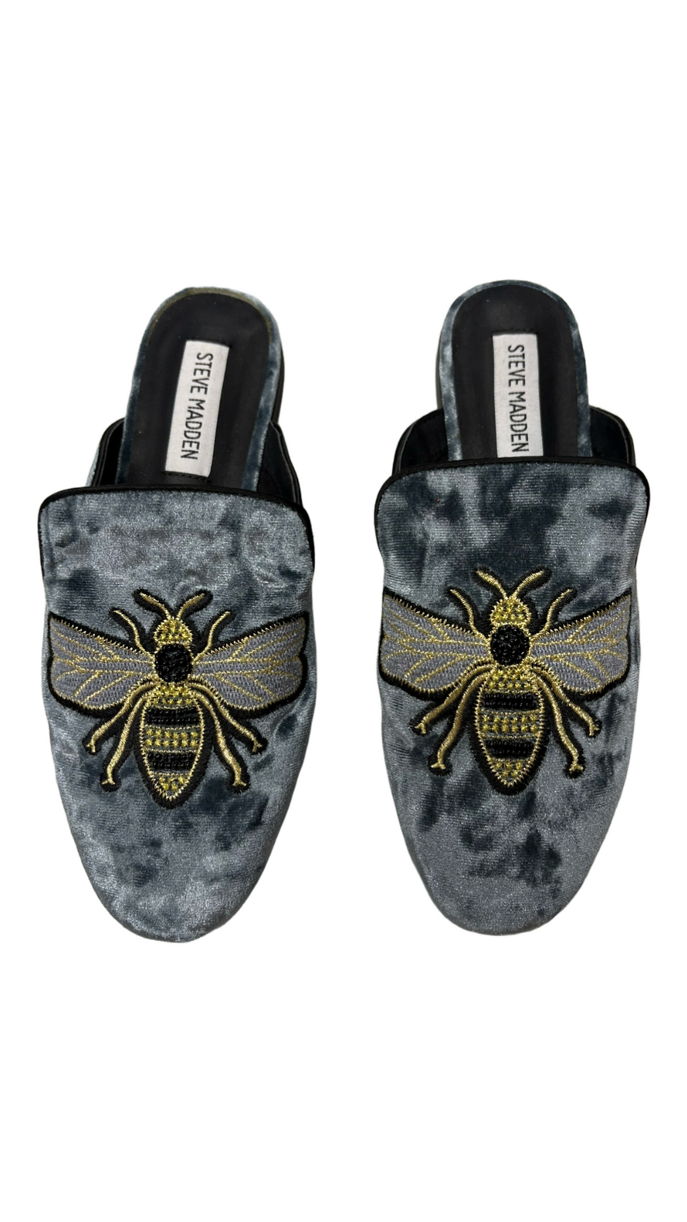 Miniaturbild: STEVE MADDEN bestickte Mules aus Samt Gr. 36