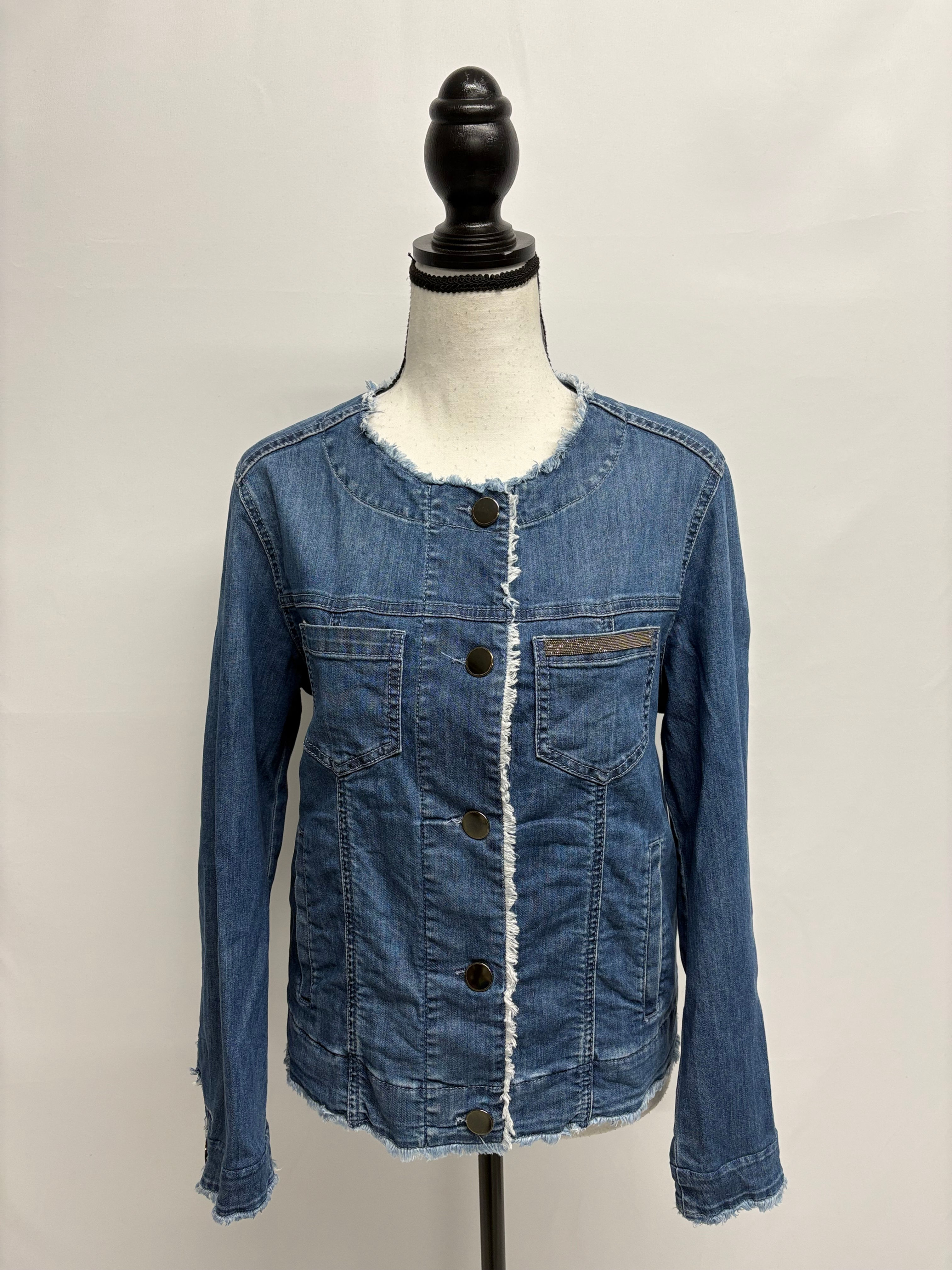 BIANCA LANCIA Jeansjacke mit Strass Gr. 42 (NP 459.-)
