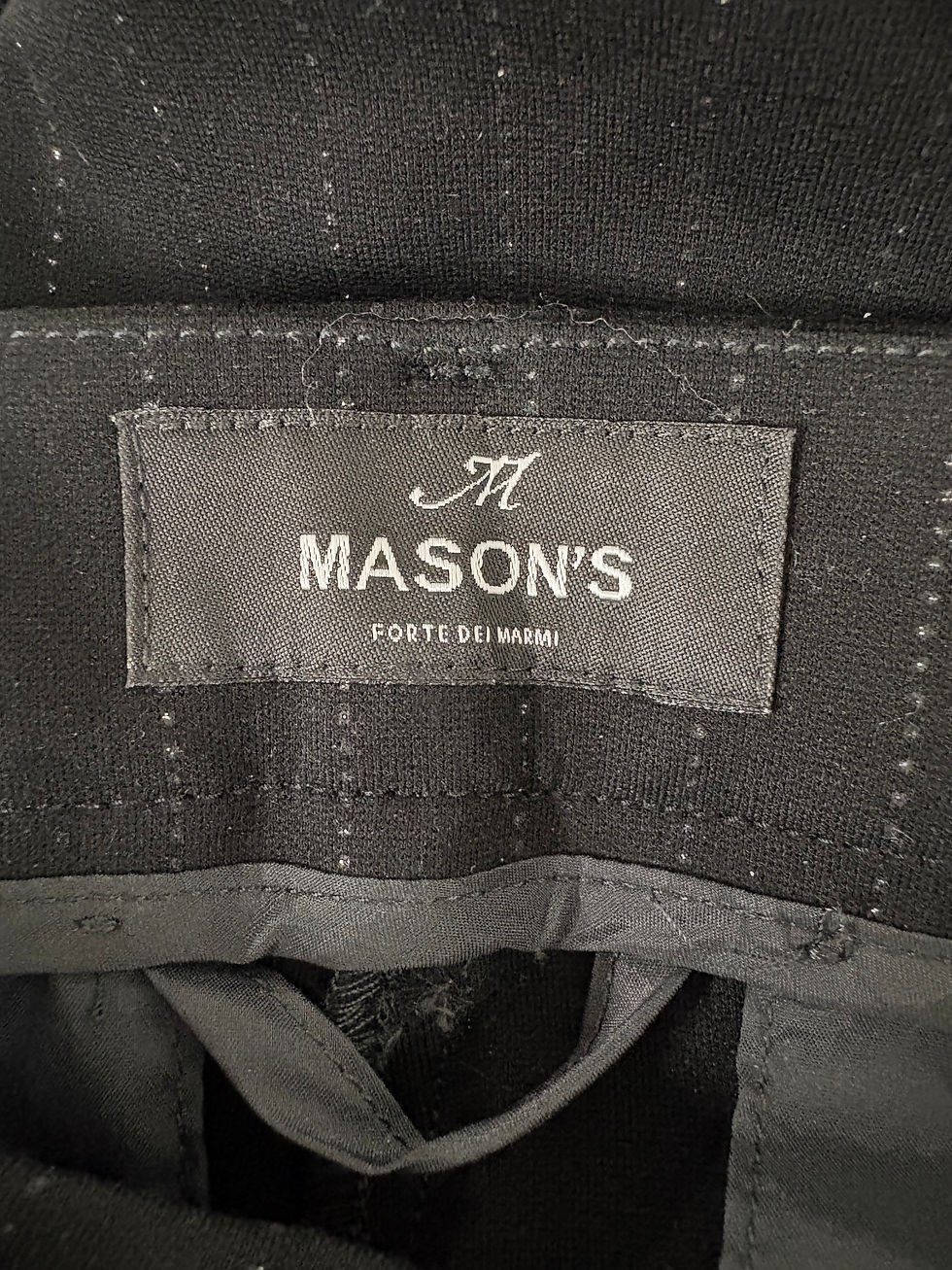 Miniaturbild: Slim Hose schwarz mit Glitzerfaden von Mason`s Gr. 38