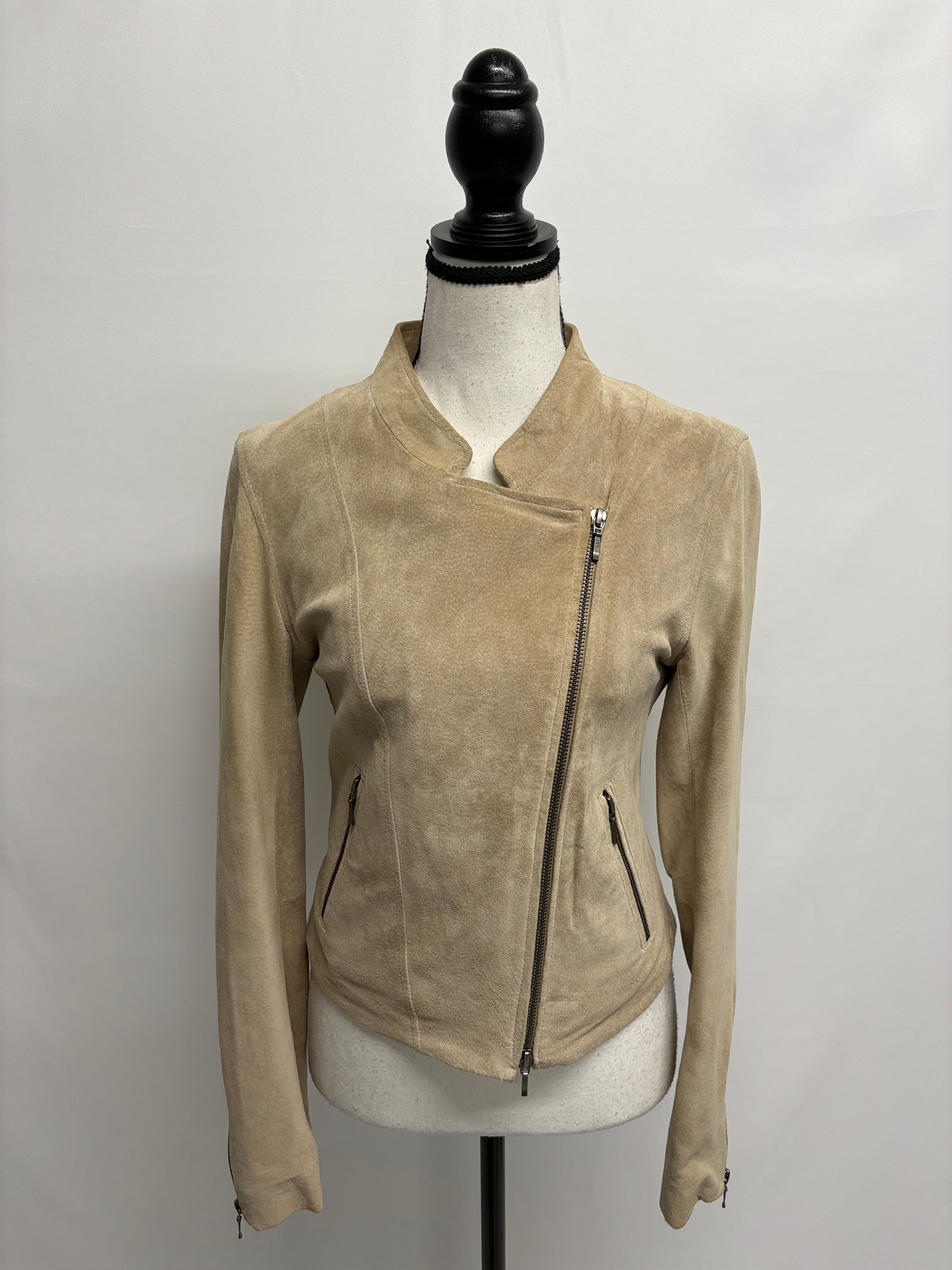 HALLHUBER Wildleder Bikerjacke Gr. 34