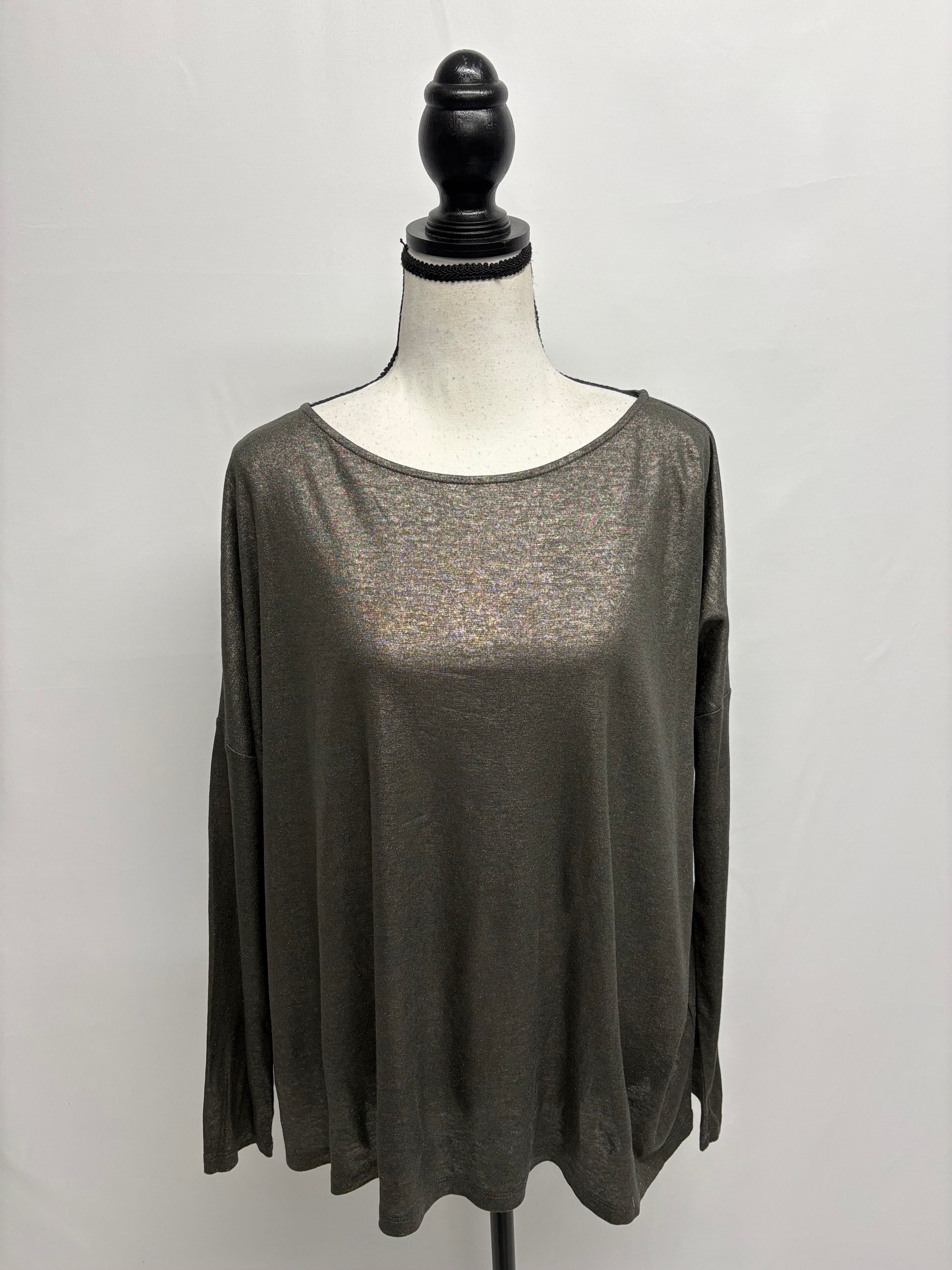 MAJESTIC FILTURES oversize Shirt mit Seide & Kaschmir (NP 99.-)