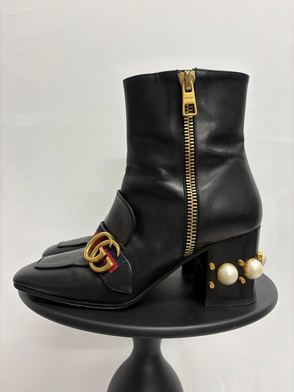 GUCCI Marmont Payton Stiefelette aus Leder Gr. 37