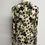 Miniaturbild: Beige floral shirt with green and black flowers; MAX MARA Top aus Viskose Gr. L