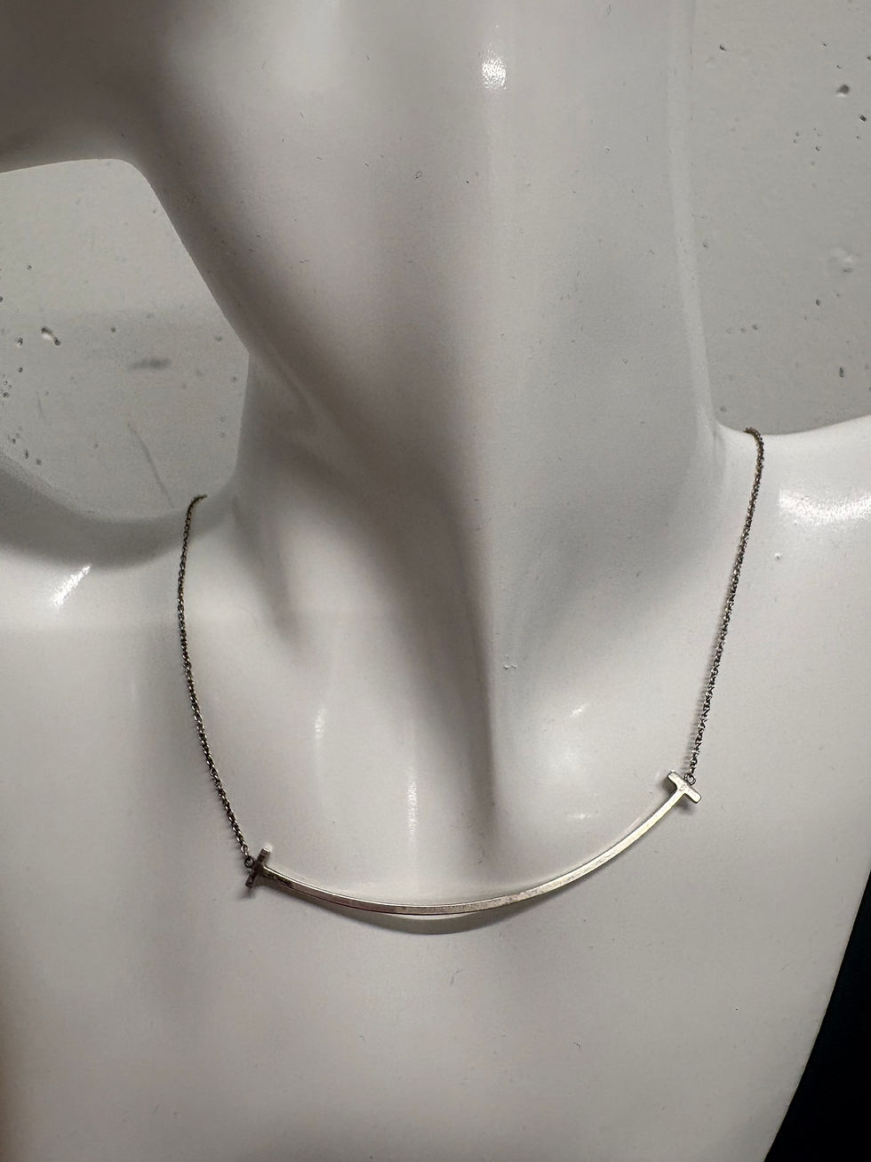 Miniaturbild: TIFFANY & CO kurze "Smile" Halskette aus 925 Silber