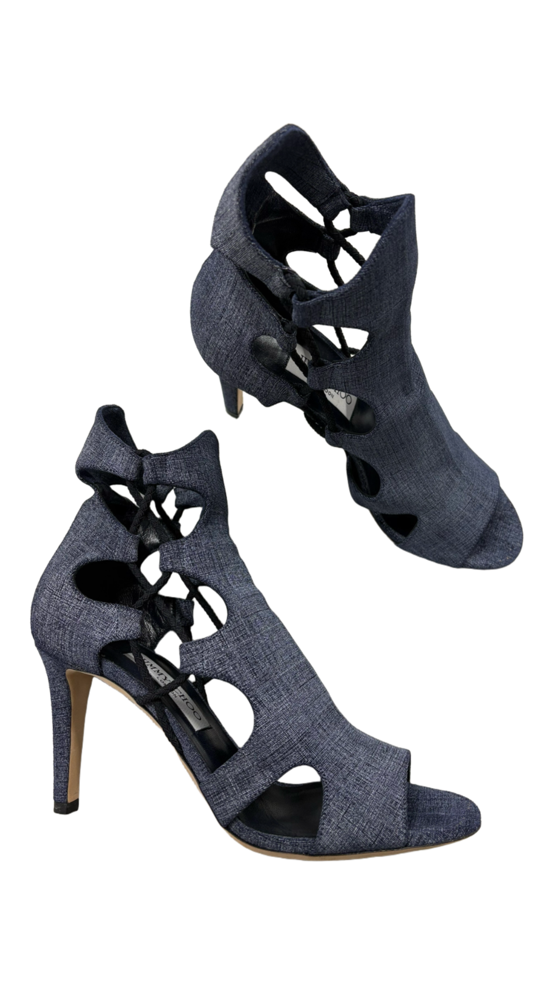 JIMMY CHOO "Lucky" Gladiator Sandalette Gr. 39.5