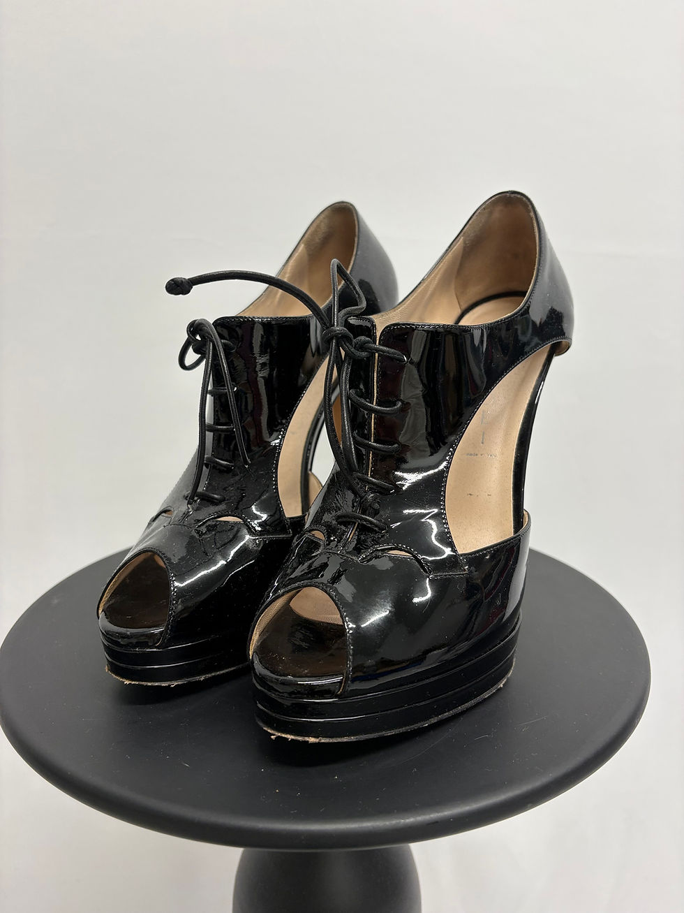 Miniaturbild: CASADEI Lackleder Plateausandalette Gr. 39.5 (NP 700.-)