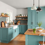 teal kitchen