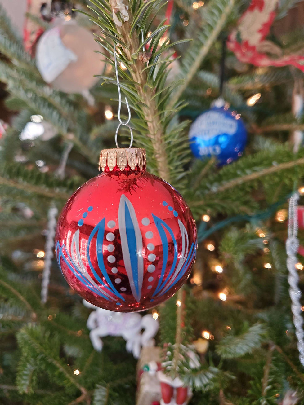 Thumbnail: Pinstriped Ornaments 