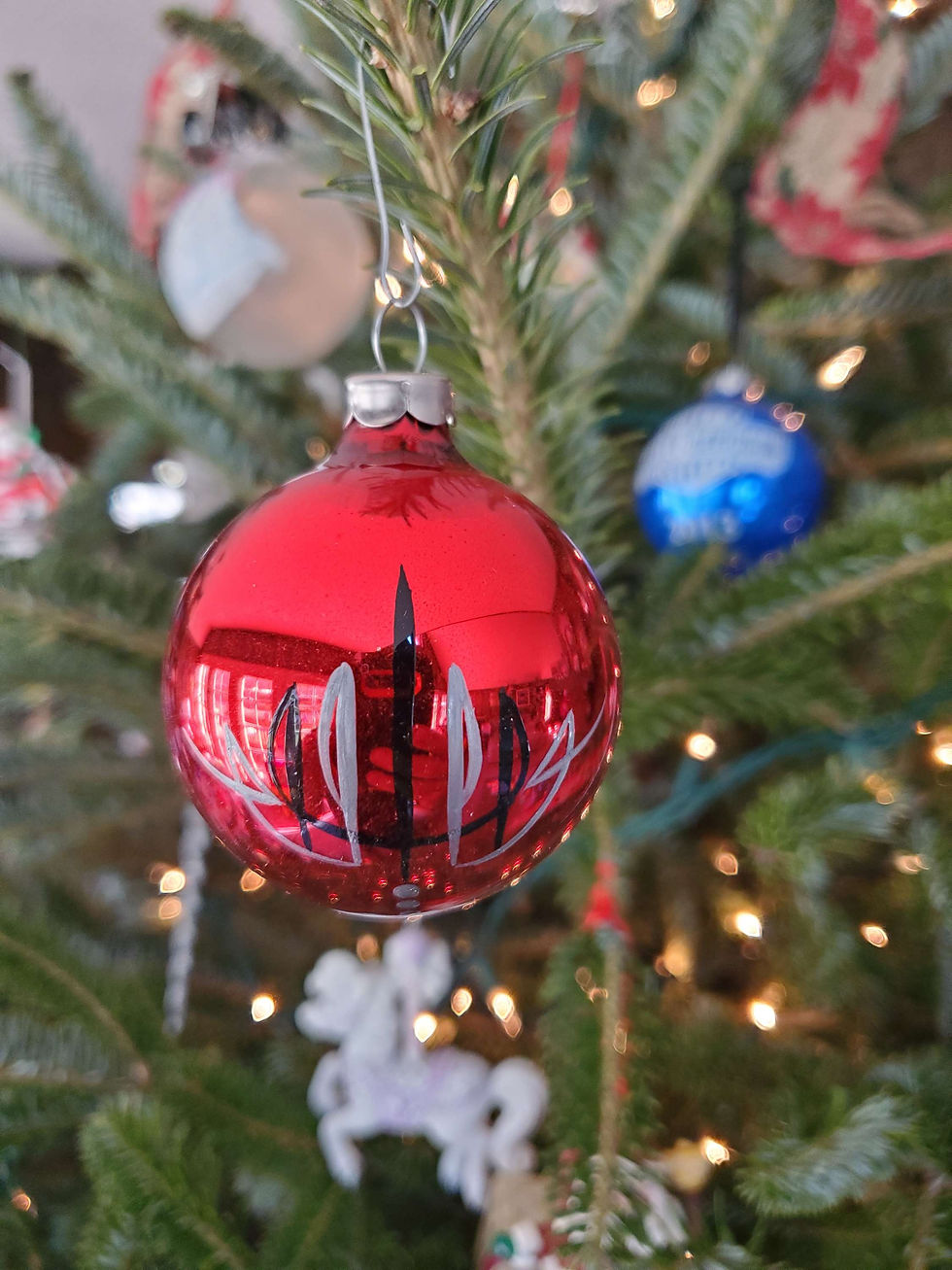 Thumbnail: Pinstriped Ornaments 