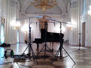 Passeport acoustique de la salle blanche du palais de marbre de Saint-Pétersbourg.