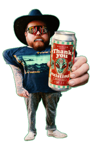 Cowboy Thank You Sticker by DSSOLVR.gif