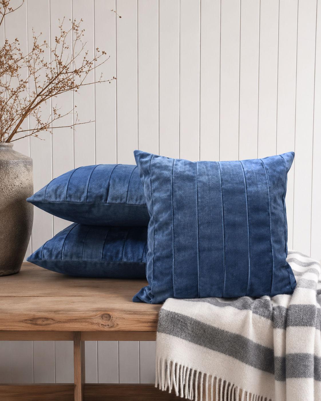 Atlantic Velvet Cushions Unfilled