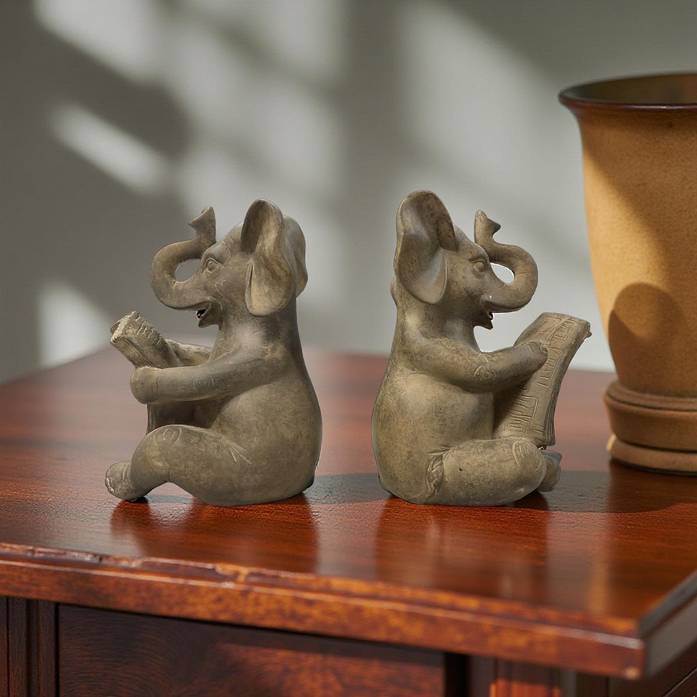 Elephant Book Ends