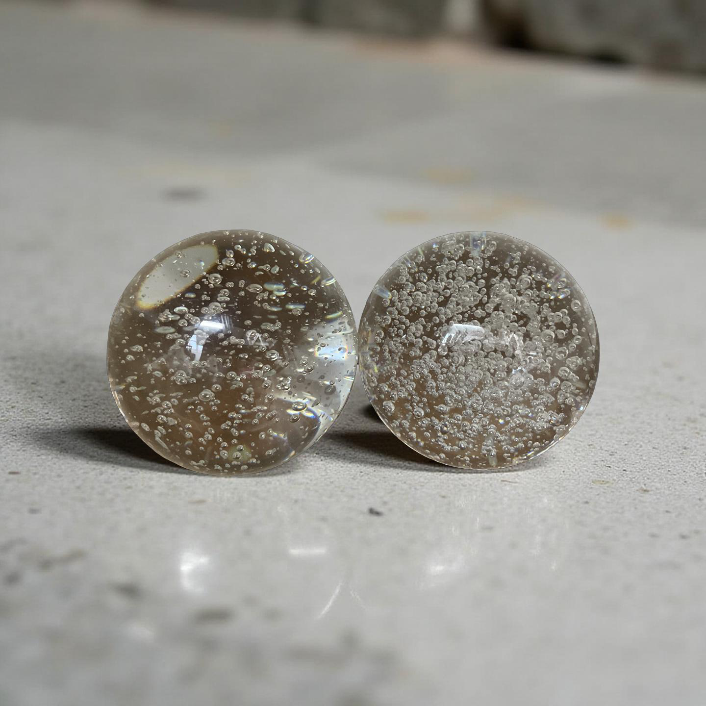 Pair of Glass Orbs
